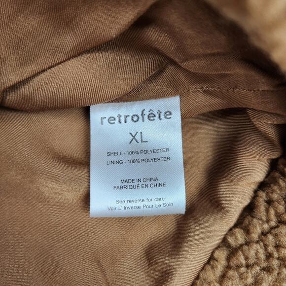 Retrofete Amelio Teddy Mini Skirt Brown Size XL NWT - Picture 10 of 11